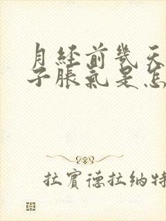 月经前几天小肚子胀气是怎么回事