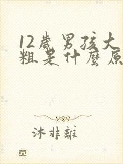 12岁男孩大便粗是什么原因