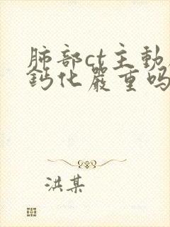 肺部ct主动脉钙化严重吗