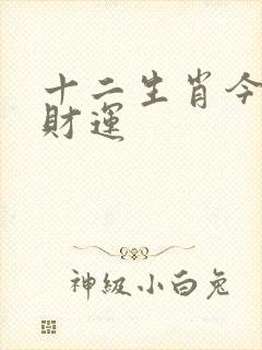 十二生肖今日偏财运