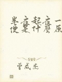 半夜起夜一次小便是什么原因