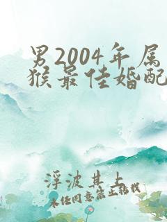 男2004年属猴最佳婚配属相