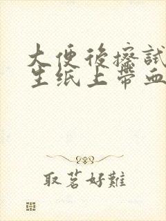 大便后擦试时卫生纸上带血是怎么回事