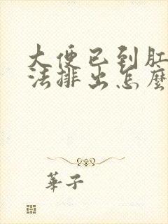 大便已到肛门无法排出怎么快速拉