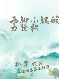 两脚小腿酸痛无力发软