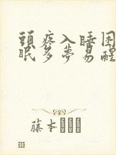 头疼入睡困难失眠多梦易醒