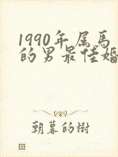1990年属马的男最佳婚配