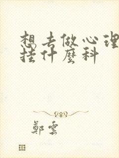 想去做心理检查挂什么科