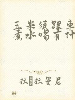 玉米须跟车前草煮水喝有什么功效