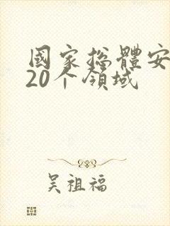 国家总体安全观20个领域