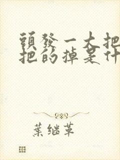 头发一大把一大把的掉是什么原因