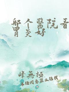 哪个医院看慢性胃炎好