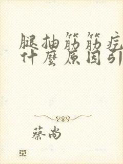 腿抽筋筋疙瘩是什么原因引起的