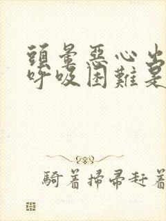 头晕恶心出虚汗呼吸困难是怎么回事