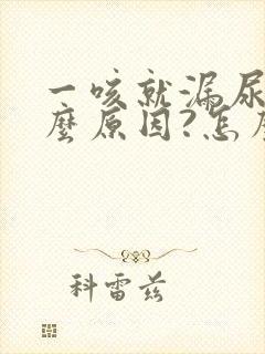 一咳就漏尿是什么原因?怎么治