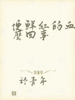 便鲜红的血是怎么回事