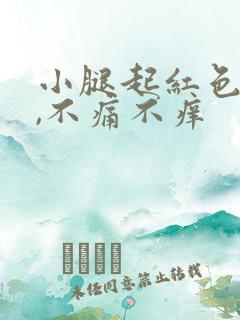 小腿起红色点点,不痛不痒