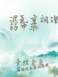 湿气重调理脾胃的中药