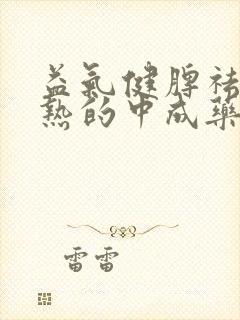 益气健脾祛湿清热的中成药