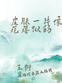 皮肤一片像鸡皮疙瘩似的