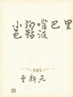 小狗嘴巴里吐白色粘液