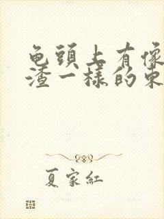 龟头上有像豆腐渣一样的东西