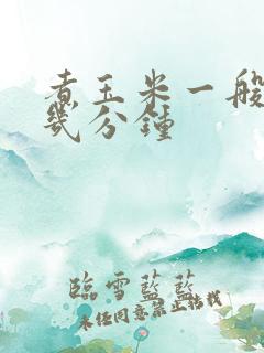 煮玉米一般要煮几分钟