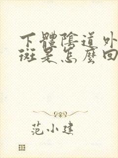 下体阴道外小红斑是怎么回事