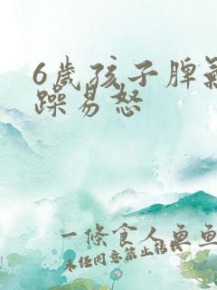 6岁孩子脾气暴躁易怒