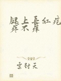 腿上长红疙瘩不疼不痒