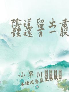 阴道留出黄色液体还有一股臭鸡蛋味