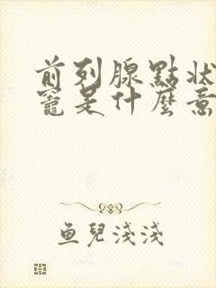 前列腺点状钙化灶是什么意思啊