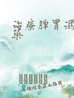 治疗脾胃湿热中药