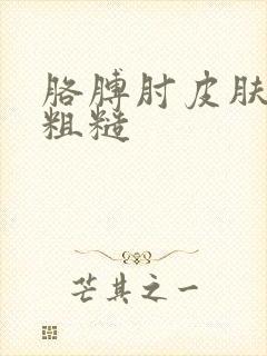 胳膊肘皮肤发黑粗糙