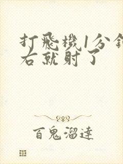 打飞机1分钟左右就射了