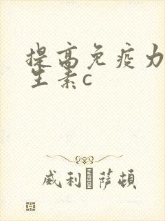 提高免疫力 维生素c