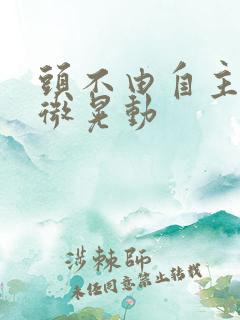 头不由自主的轻微晃动