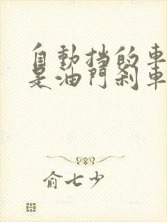 自动挡的车哪边是油门刹车