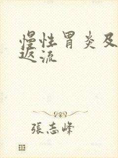 慢性胃炎及胆汁返流