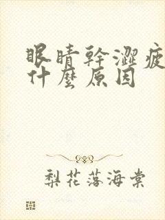 眼睛干涩疲劳是什么原因