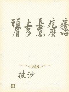 头上长疙瘩头皮屑多怎么治疗