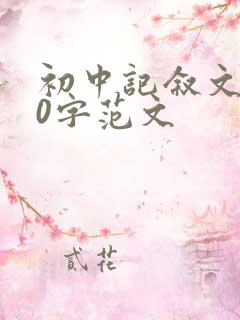 初中记叙文600字范文