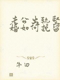 老公出轨坚决离婚如何挽留