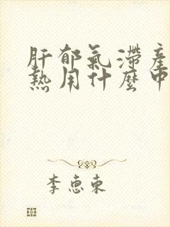 肝郁气滞产生湿热用什么中药效果最好