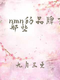 nmn的品牌有哪些