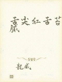 舌尖红舌苔黄厚腻