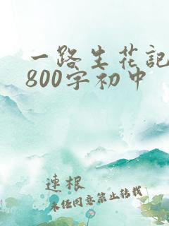 一路生花记叙文800字初中