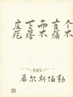 皮下面有个小硬疙瘩不痛不痒