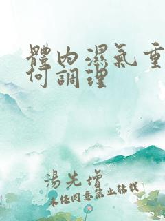 体内湿气重该如何调理