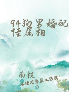 94狗男婚配最佳属相